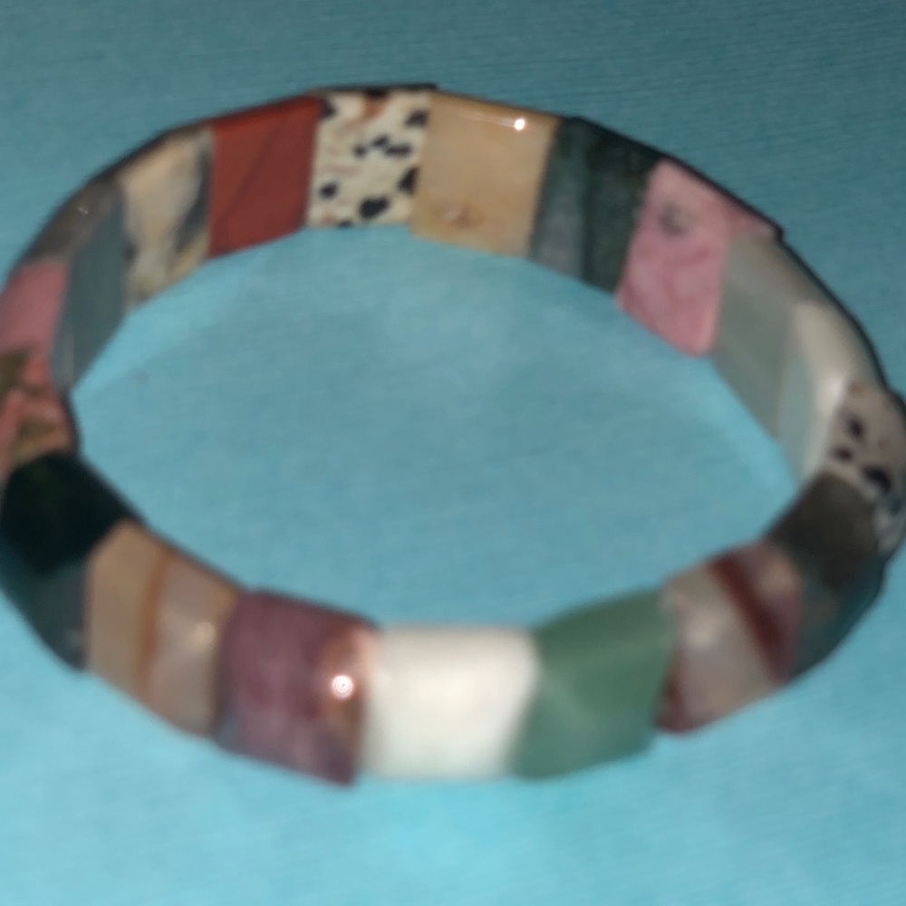 Stone bead bracelet
